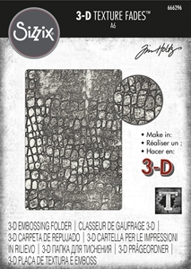 Picture of Sizzix 3D Texture Fades Embossing Folder By Tim Holtz - Reptile