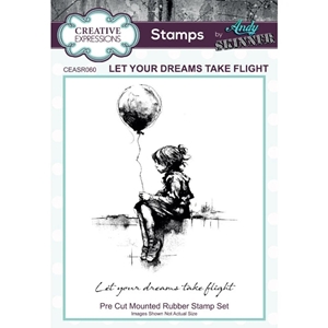 Picture of Creative Expressions Andy Skinner Rubber Σφραγίδες 3.5'' x 5.25'' - Let Your Dreams Take Flight, 2τεμ.