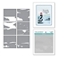 Picture of Spellbinders Layering Stencils 6" x 6" - Fair Winds, Uncharted Waters, 6pcs