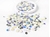 Picture of Picket Fence Studios Sequin Mix - White Bottlecap Flowers