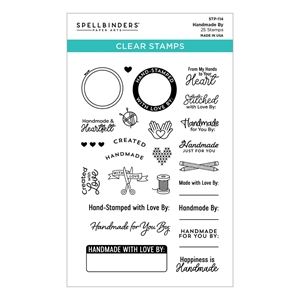 Picture of Spellbinders Clear Stamps - Handmade By, 25τεμ.