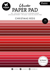 Picture of Studio Light Unicolor Essentials Μονόχρωμα Χαρτιά Διπλής 'Οψης A5 -  Christmas Reds