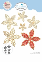 Εικόνα του Elizabeth Craft Designs Μεταλλικές Μήτρες Κοπής - Joyous Christmas, Lace Flowers, 6τεμ.