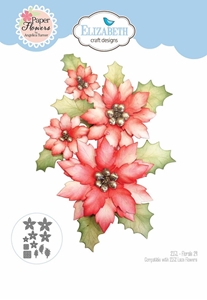 Picture of Elizabeth Craft Designs Μεταλλικές Μήτρες Κοπής - Joyous Christmas, Florals 29 , 11τεμ.