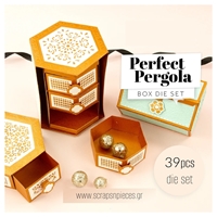 Εικόνα του Tonic Studios Μήτρες Κοπής -  3D Κουτί Δώρου - Perfect Pergola Hexagon Box, 39τεμ.