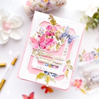 Εικόνα του Pinkfresh Studio Σετ Σφραγίδες και Μήτρες Κοπής - Artsy Floral, 11τεμ.