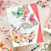 Εικόνα του Pinkfresh Studio Στενσιλ και Μήτρες Κοπής - Fluttering Butterflies, 9τεμ.