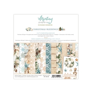 Picture of Mintay Papers Μπλοκ Scrapbooking Διπλής Όψης 6'' x 6" - Christmas Blessings