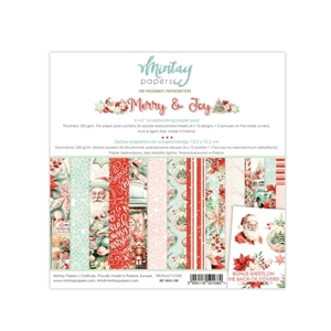 Picture of Mintay Papers Μπλοκ Scrapbooking Διπλής Όψης 6'' x 6" - Merry & Joy