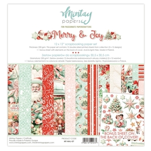 Picture of Mintay Papers Collection Kit 12" x 12" - Merry & Joy