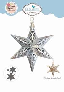 Picture of Elizabeth Craft Designs Μεταλλικές Μήτρες Κοπής - Joyous Christmas, Ornament Stars 2, 3τεμ.