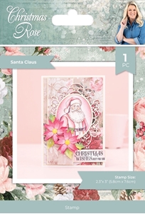 Picture of Crafter's Companion Clear Stamp - Christmas Rose, Santa Claus