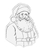 Picture of Crafter's Companion Clear Stamp - Christmas Rose, Santa Claus