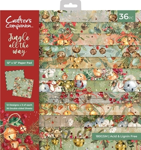 Picture of Crafter's Companion Μπλοκ Scrapbooking Διπλής Όψης 12" x 12'' - Jingle All The Way