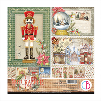 Εικόνα του Ciao Bella Patterns Pad Μπλοκ Scrapbooking Διπλής Όψεως 8” x 8” - The Nutcracker