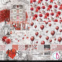 Εικόνα του Ciao Bella Patterns Pad Μπλοκ Scrapbooking Διπλής Όψεως 12” x 12” - Paris Je t'aime 