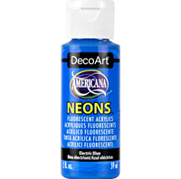 Picture of DecoArt Americana Neons Acrylic Paint 2oz - Electric Blue