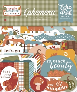 Picture of Echo Park Cardstock Ephemera - Sweater Weather, 33pcs