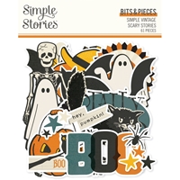 Picture of Simple Stories Bits & Pieces - Simple Vintage Scary Stories, 61pcs