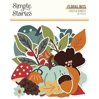 Εικόνα του Simple Stories Διακοσμητικά Εφήμερα Bits & Pieces - Cider & Donuts, Floral Bits, 46τεμ.