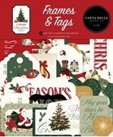 Εικόνα του Carta Bella Cardstock Διακοσμητικά Εφήμερα - A Vintage Christmas, Frames & Tags, 33τεμ.