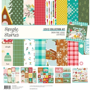 Picture of Simple Stories Συλλογή Χαρτιών Scrapbooking Διπλής Όψης 12'' x 12'' - Snow Pine Lodge