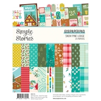 Εικόνα του Simple Stories Μπλοκ Χαρτιών Scrapbooking Διπλής Όψης 6'' x 8'' - Snow Pine Lodge