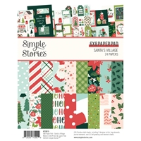 Εικόνα του Simple Stories Μπλοκ Χαρτιών Scrapbooking Διπλής Όψης 6'' x 8'' - Santa's Village