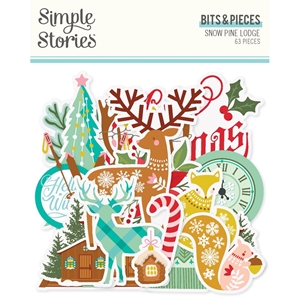 Picture of Simple Stories Διακοσμητικά Εφήμερα Bits & Pieces - Snow Pine Lodge, 63τεμ.