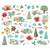 Picture of Simple Stories Bits & Pieces - Snow Pine Lodge, Floral Bits, 62pcs