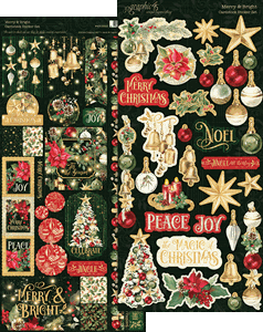 Picture of Graphic 45 Cardstock Αυτοκόλλητα - Merry & Bright, 2τεμ.