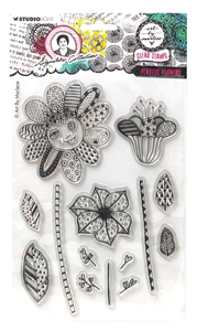 Picture of Studio Light Art By Marlene Signature Collection Clear Stamps - Nr 715 Playful Flowers, 14pcs