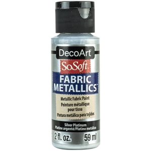 Picture of SoSoft Fabric Metallics Ακρυλικο Χρώμα για Ύφασμα 59ml - Silver Platinum