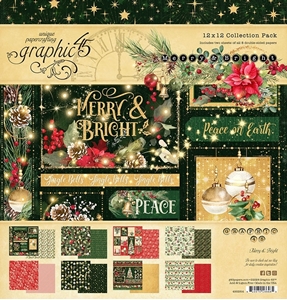 Picture of Graphic 45 Collection Pack 12'' x 12'' - Merry & Bright