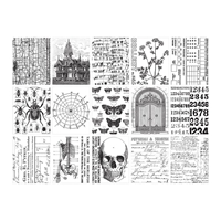 Picture of Tim Holtz Idea-Ology Collage Papers 5" X 6" - Halloween, 30pcs