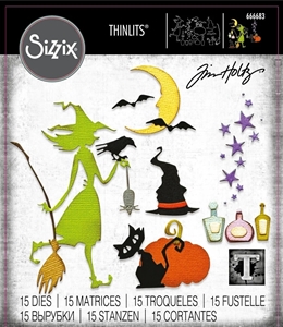 Picture of Sizzix Thinlits Dies By Tim Holtz - Vault Wicked, 15pcs