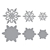 Picture of Spellbinders Etched Dies Μήτρες Κοπής - Layering Snowflakes, 6τεμ.