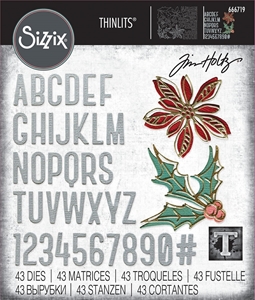 Picture of Sizzix Thinlits Dies By Tim Holtz Μήτρες Κοπής - Vault Seasonal Sketch, 43τεμ.