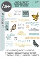 Εικόνα του Sizzix Framelits Die & Stamp Set Σετ Σφραγίδες & Μήτρες Κοπής A5 - Bird Song, 28τεμ.