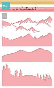 Picture of Marianne Design Mask Στένσιλ A5 - Mountain Scenery