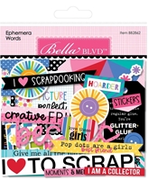 Picture of Bella BLVD Die-Cuts - Let's Scrapbook!, Words, 88pcs