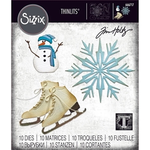 Picture of Sizzix Thinlits Dies By Tim Holtz - Vault Winter Wishes, 10pcs