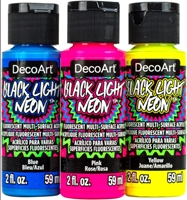 Picture for category DecoArt Black Light Neon Paint