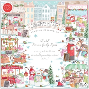 Picture of Craft Consortium Μπλοκ Χαρτιών Scrapbooking Διπλής Όψης 12" x 12'' - Christmas Market, 30 φύλλων