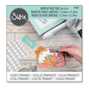 Picture of Sizzix Αυτοκόλλητα Φύλλα Διπλής Όψης 6"X6" - Μόνιμα