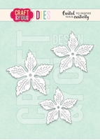 Picture of Crafts & You Dies - Magda's Poinsettia Small Flower, 3pcs