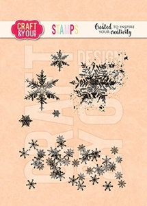 Picture of Craft & You Διάφανες Σφραγίδες - Snowflakes Set, 6τεμ.