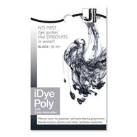 Εικόνα του Βαφή για Συνθετικά Υφάσματα Jacquard iDye Poly Fabric Dye 14g - Black