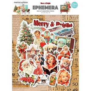 Picture of Memory Place Cardstock Διακοσμητικά Εφήμερα - Merry & Bright, 24τεμ.