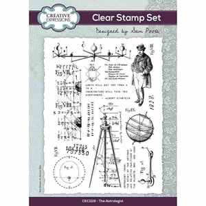 Picture of Creative Expressions Clear Stamps - The Astrologist, 17pcs